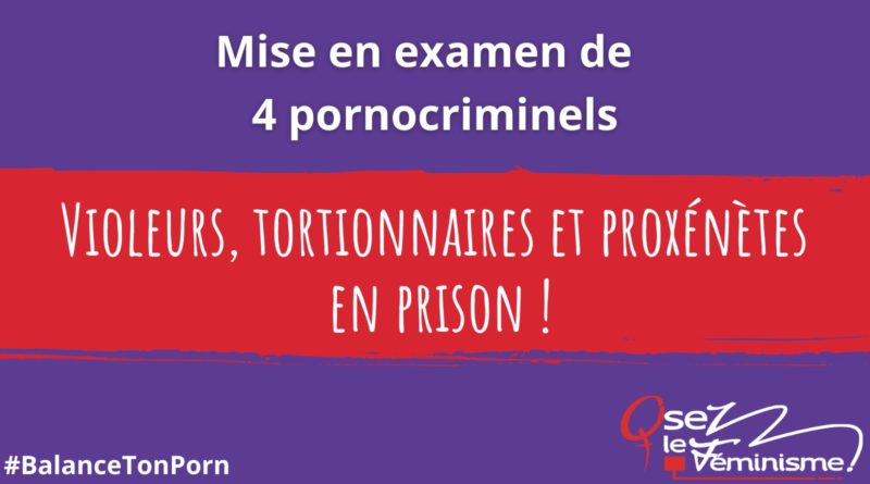 4 pornocriminels mis en examen